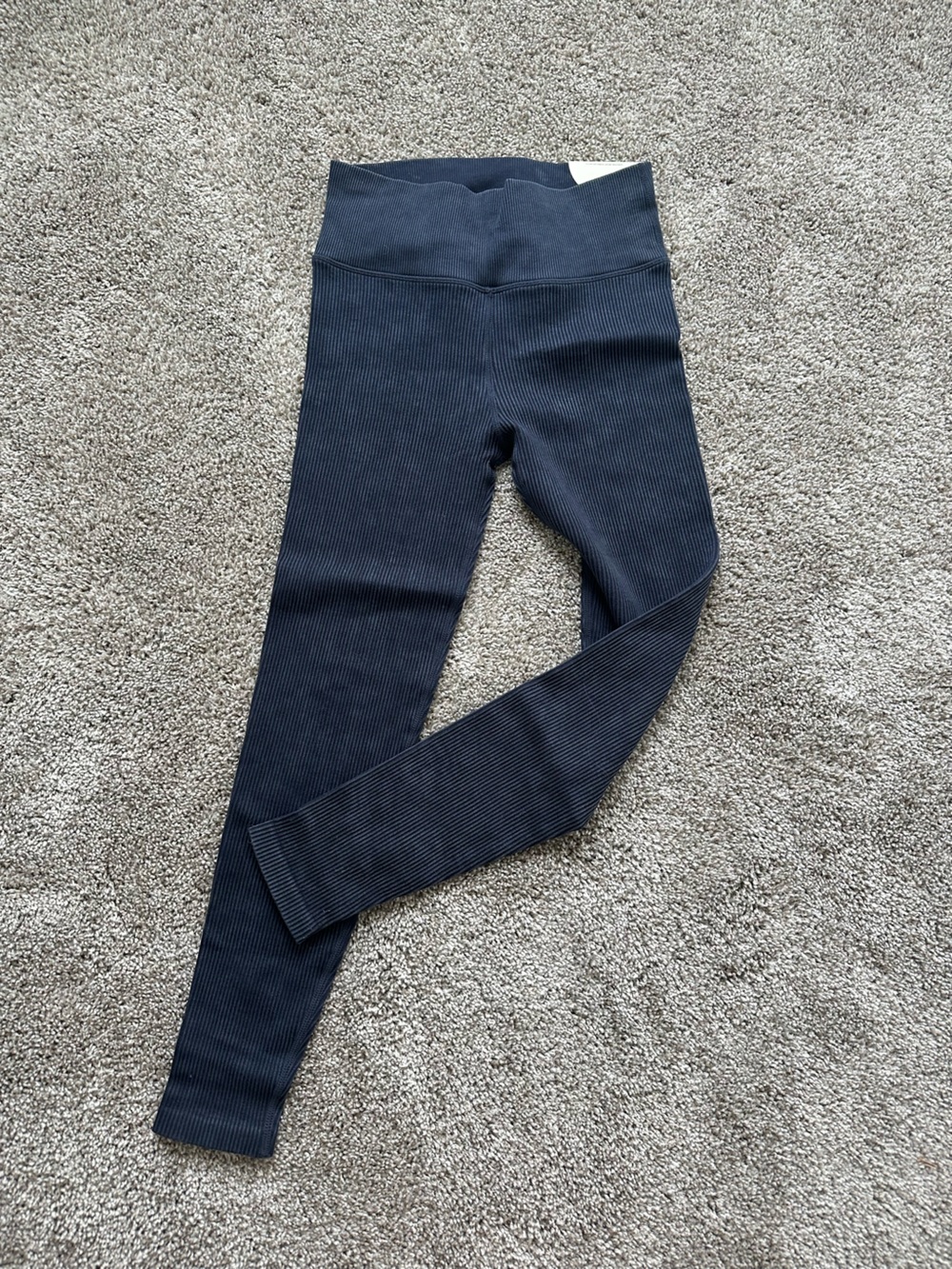Aerie Offline Ribbed Navy Leggings NWOT